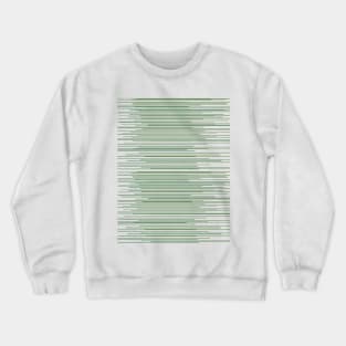 Modern Thin Green Lines Swaying Crewneck Sweatshirt